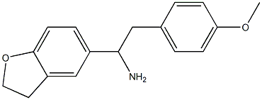 1-(2,3-dihydro-1-benzofuran-5-yl)-2-(4-methoxyphenyl)ethan-1-amine Struktur