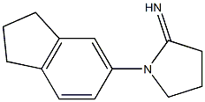 1-(2,3-dihydro-1H-inden-5-yl)pyrrolidin-2-imine Struktur