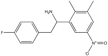 1-(2,3-dimethyl-5-nitrophenyl)-2-(4-fluorophenyl)ethan-1-amine Struktur