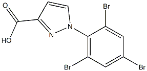 1-(2,4,6-tribromophenyl)-1H-pyrazole-3-carboxylic acid Struktur