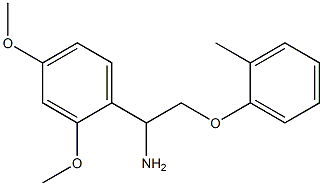 1-(2,4-dimethoxyphenyl)-2-(2-methylphenoxy)ethanamine Struktur