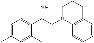 1-(2,4-dimethylphenyl)-2-(1,2,3,4-tetrahydroquinolin-1-yl)ethan-1-amine Struktur