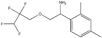 1-(2,4-dimethylphenyl)-2-(2,2,3,3-tetrafluoropropoxy)ethan-1-amine Struktur