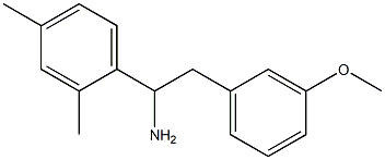 1-(2,4-dimethylphenyl)-2-(3-methoxyphenyl)ethan-1-amine Struktur