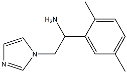 1-(2,5-dimethylphenyl)-2-(1H-imidazol-1-yl)ethanamine Struktur