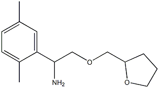 1-(2,5-dimethylphenyl)-2-(oxolan-2-ylmethoxy)ethan-1-amine Struktur