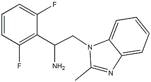 1-(2,6-difluorophenyl)-2-(2-methyl-1H-1,3-benzodiazol-1-yl)ethan-1-amine Struktur