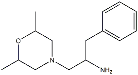 1-(2,6-dimethylmorpholin-4-yl)-3-phenylpropan-2-amine Struktur