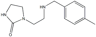 1-(2-{[(4-methylphenyl)methyl]amino}ethyl)imidazolidin-2-one Struktur