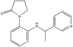 1-(2-{[1-(pyridin-3-yl)ethyl]amino}phenyl)pyrrolidin-2-one Struktur