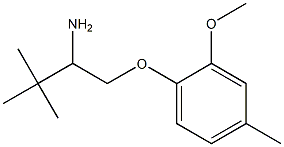 1-(2-amino-3,3-dimethylbutoxy)-2-methoxy-4-methylbenzene Struktur