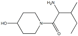 1-(2-amino-3-methylpentanoyl)piperidin-4-ol Struktur