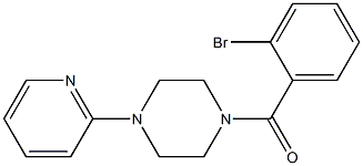 1-(2-bromobenzoyl)-4-pyridin-2-ylpiperazine Struktur