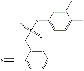 1-(2-cyanophenyl)-N-(3,4-dimethylphenyl)methanesulfonamide Struktur