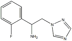 1-(2-fluorophenyl)-2-(1H-1,2,4-triazol-1-yl)ethanamine Struktur