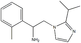 1-(2-methylphenyl)-2-[2-(propan-2-yl)-1H-imidazol-1-yl]ethan-1-amine Struktur