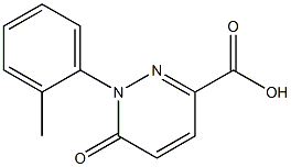 1-(2-methylphenyl)-6-oxo-1,6-dihydropyridazine-3-carboxylic acid Struktur