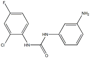 1-(3-aminophenyl)-3-(2-chloro-4-fluorophenyl)urea Struktur