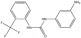 1-(3-aminophenyl)-3-[2-(trifluoromethyl)phenyl]urea Struktur