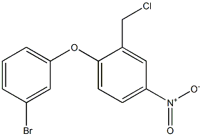 1-(3-bromophenoxy)-2-(chloromethyl)-4-nitrobenzene Struktur