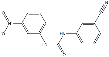 1-(3-cyanophenyl)-3-(3-nitrophenyl)urea Struktur