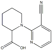 1-(3-cyanopyridin-2-yl)piperidine-2-carboxylic acid Struktur