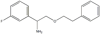 1-(3-fluorophenyl)-2-(2-phenylethoxy)ethan-1-amine Struktur