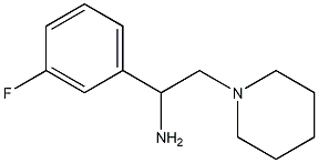 1-(3-fluorophenyl)-2-(piperidin-1-yl)ethan-1-amine Struktur