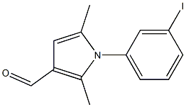 1-(3-iodophenyl)-2,5-dimethyl-1H-pyrrole-3-carbaldehyde Struktur