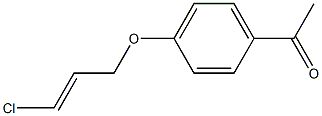 1-(4-{[(2E)-3-chloroprop-2-enyl]oxy}phenyl)ethanone Struktur