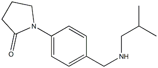 1-(4-{[(2-methylpropyl)amino]methyl}phenyl)pyrrolidin-2-one Struktur