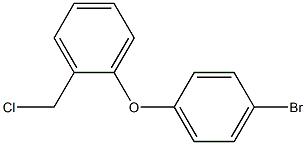 1-(4-bromophenoxy)-2-(chloromethyl)benzene Struktur