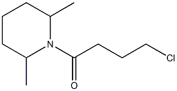 1-(4-chlorobutanoyl)-2,6-dimethylpiperidine Struktur