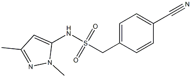 1-(4-cyanophenyl)-N-(1,3-dimethyl-1H-pyrazol-5-yl)methanesulfonamide Struktur