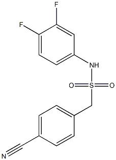 1-(4-cyanophenyl)-N-(3,4-difluorophenyl)methanesulfonamide Struktur