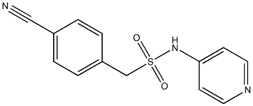 1-(4-cyanophenyl)-N-(pyridin-4-yl)methanesulfonamide Struktur