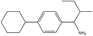 1-(4-cyclohexylphenyl)-2-methylbutan-1-amine Struktur