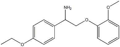 1-(4-ethoxyphenyl)-2-(2-methoxyphenoxy)ethanamine Struktur