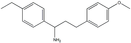 1-(4-ethylphenyl)-3-(4-methoxyphenyl)propan-1-amine Struktur