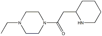 1-(4-ethylpiperazin-1-yl)-2-(piperidin-2-yl)ethan-1-one Struktur