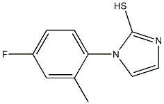 1-(4-fluoro-2-methylphenyl)-1H-imidazole-2-thiol Struktur