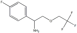 1-(4-fluorophenyl)-2-(2,2,2-trifluoroethoxy)ethanamine Struktur