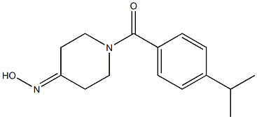 1-(4-isopropylbenzoyl)piperidin-4-one oxime Struktur