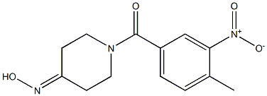 1-(4-methyl-3-nitrobenzoyl)piperidin-4-one oxime Struktur