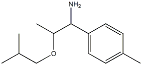 1-(4-methylphenyl)-2-(2-methylpropoxy)propan-1-amine Struktur