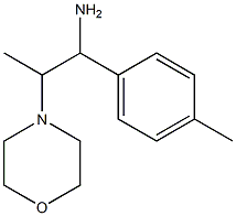 1-(4-methylphenyl)-2-morpholin-4-ylpropan-1-amine Struktur