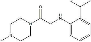 1-(4-methylpiperazin-1-yl)-2-{[2-(propan-2-yl)phenyl]amino}ethan-1-one Struktur