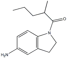 1-(5-amino-2,3-dihydro-1H-indol-1-yl)-2-methylpentan-1-one Struktur