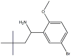 1-(5-bromo-2-methoxyphenyl)-3,3-dimethylbutan-1-amine Struktur