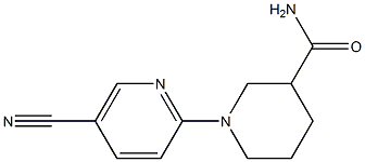 1-(5-cyanopyridin-2-yl)piperidine-3-carboxamide Struktur